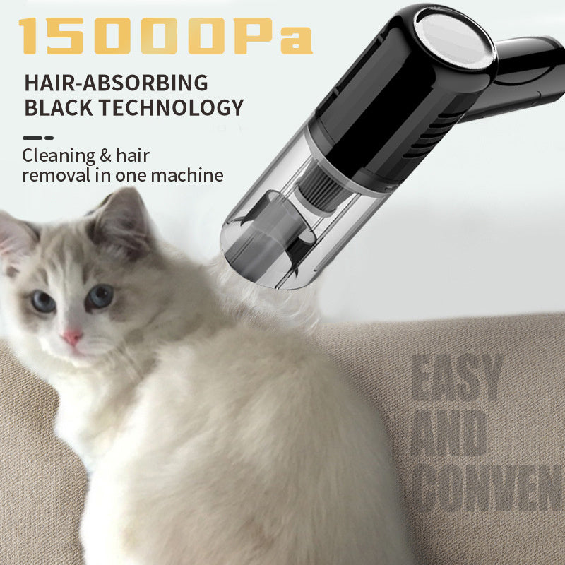 Handheld Pet Hair Vacuum by Magic Pet Products, featuring hair-absorbing technology for efficient cleaning and pet hair removal.