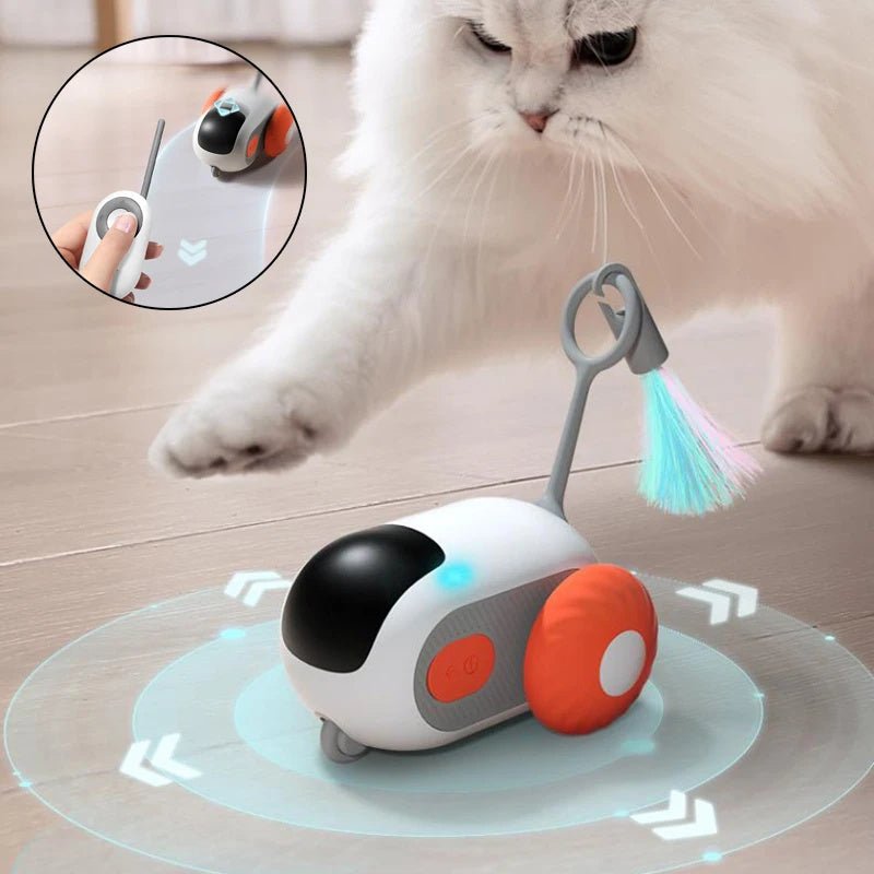 ChaseCar Smart Cat Toy: USB Charging & Remote Control - LouWoof