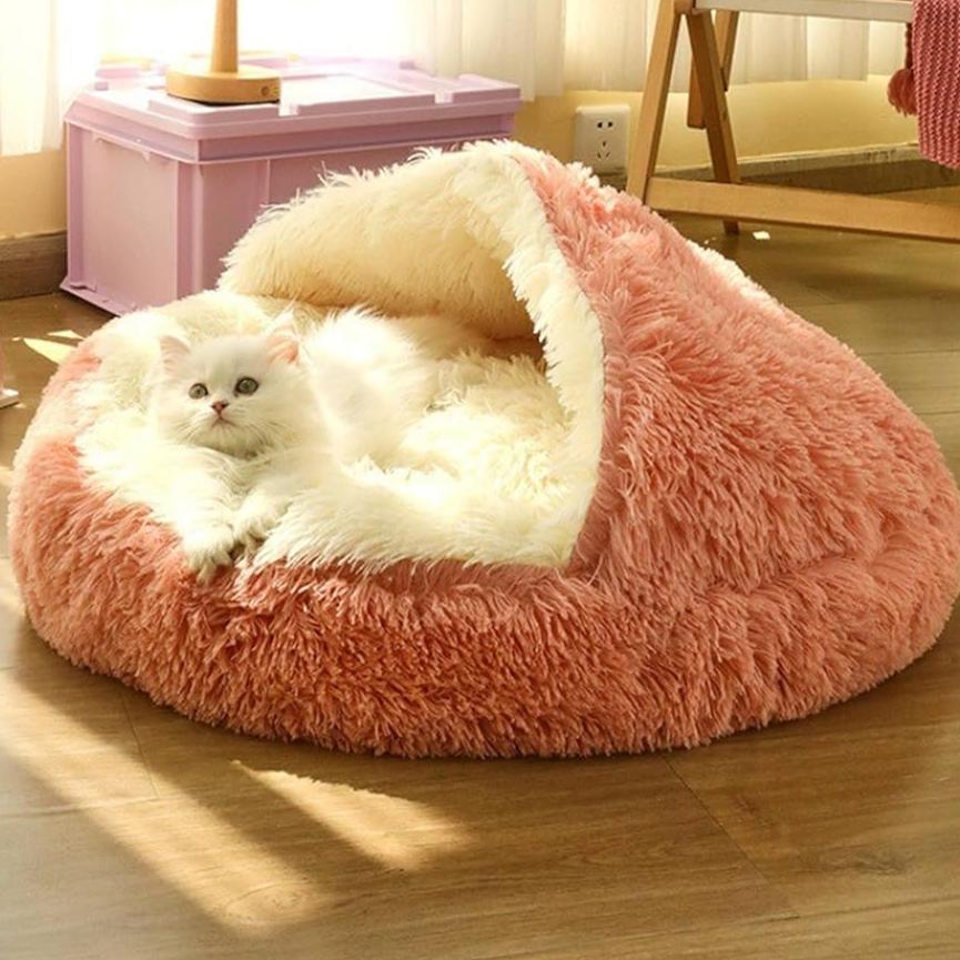 SnuggleNest 2-in-1 Pet Bed – Snuggle Up in Comfort - LouWoof